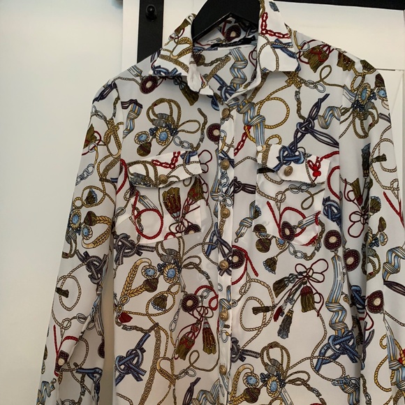 Printed blouse (size 1 or US6-8) - Picture 1 of 5